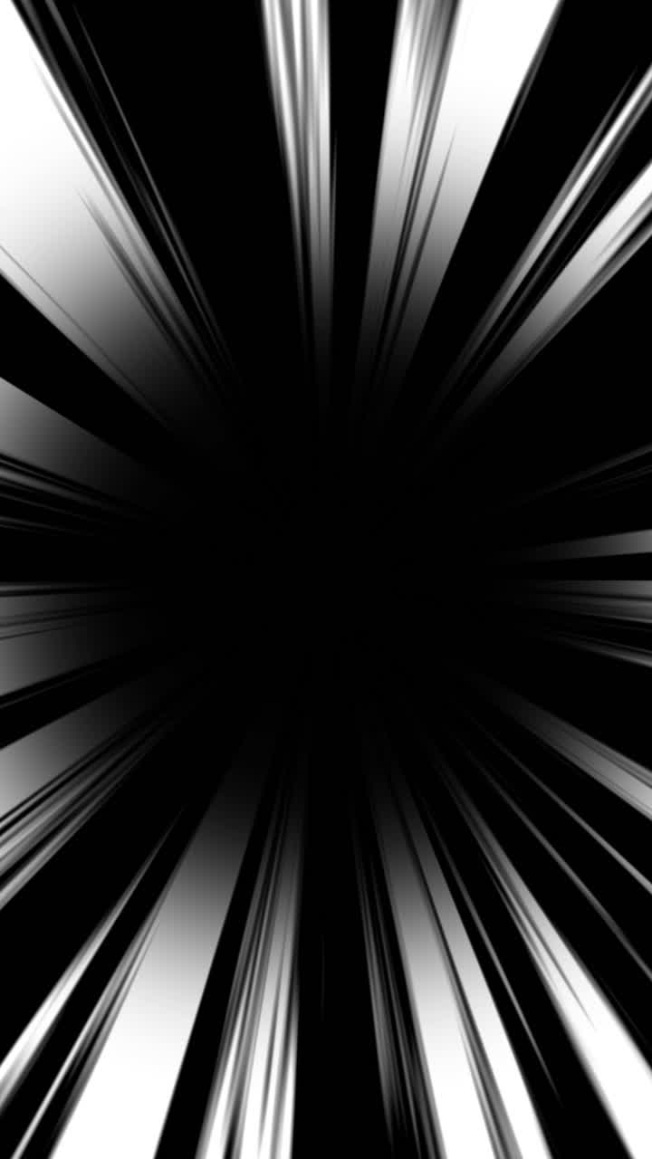 Animated Black and White Speed Lines Comic Book Effect