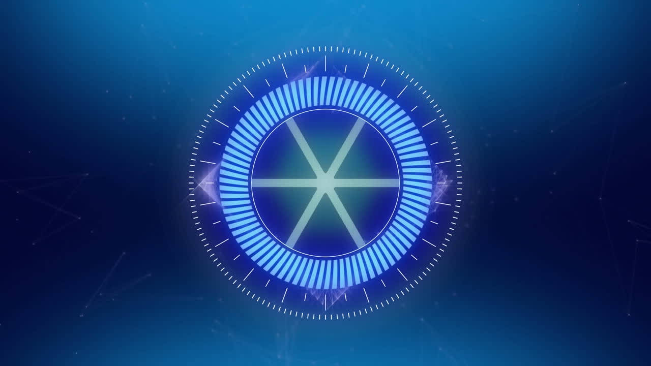 파란색 배경에 스 ⁇  스캐닝의 애니메이션