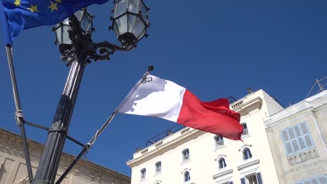 flag of malta super slow motion full hd 60fps