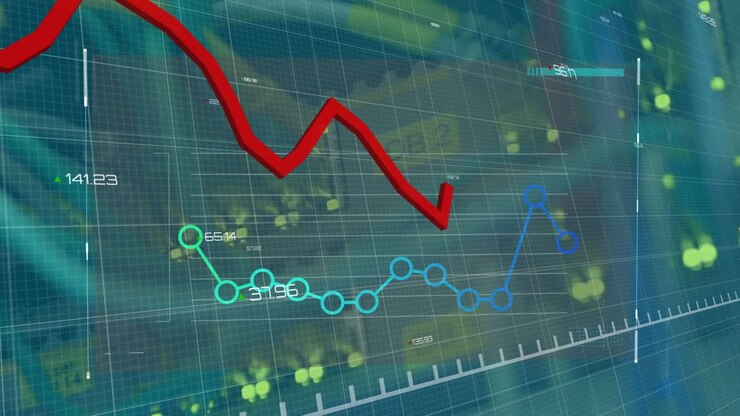 Animation of financial data processing over server