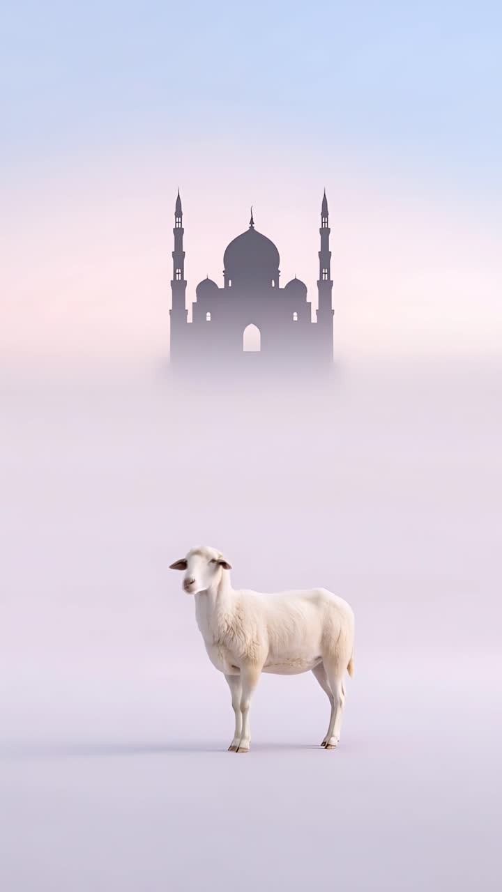 Eid al-Adha Moschea Sfondo islamico 4K
