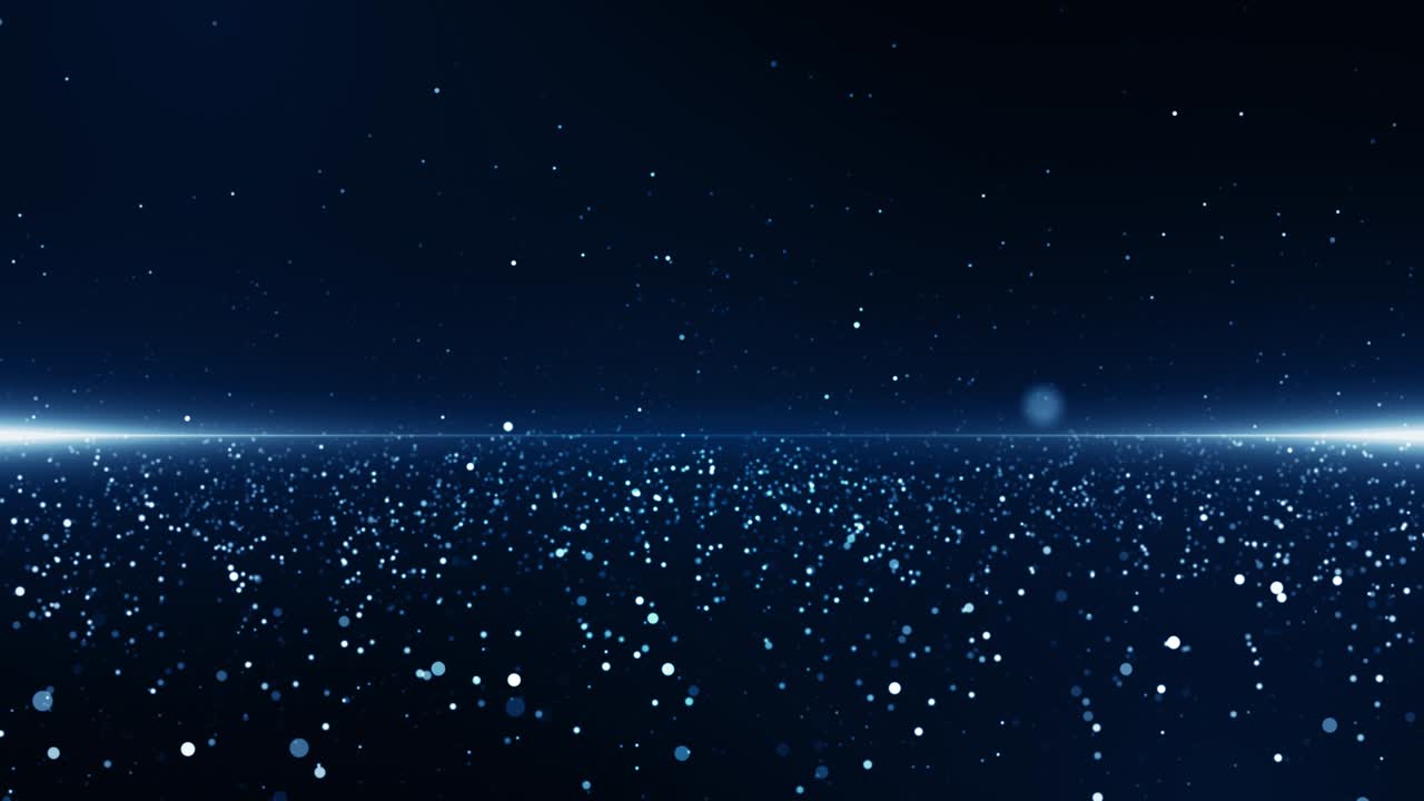 Particles Blue dust abstract light bokeh motion titles cinematic background loop