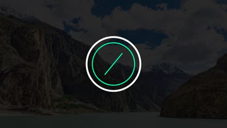 mountain landscape with typography design