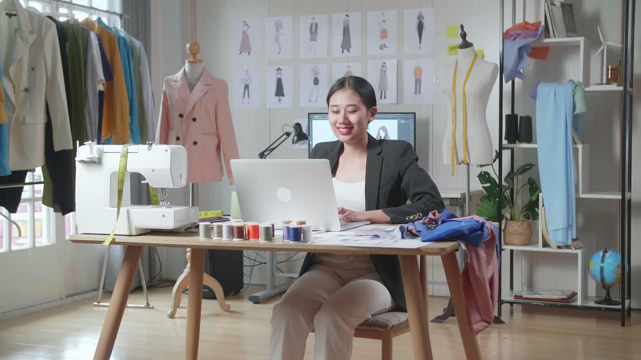 일 하는 패션 디자이너