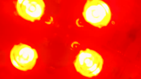 iluminación de luz roja