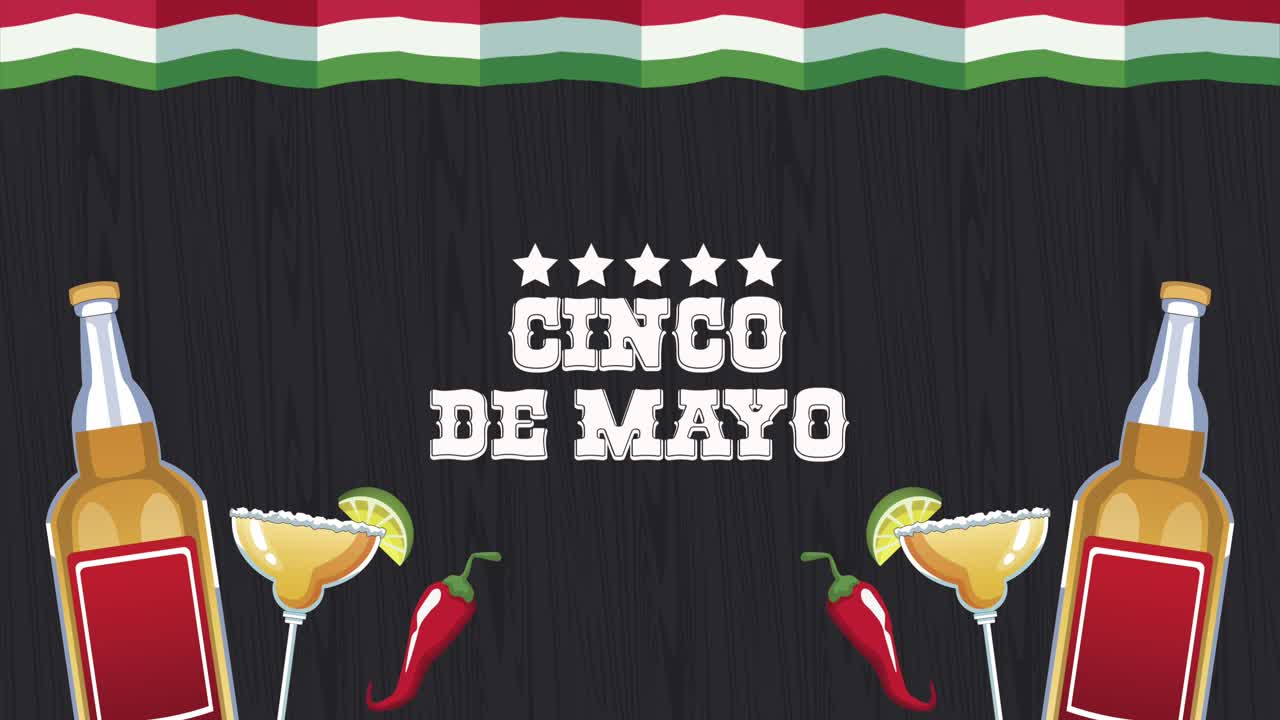 발과 테킬라 테일이 새겨진 cinco de mayo