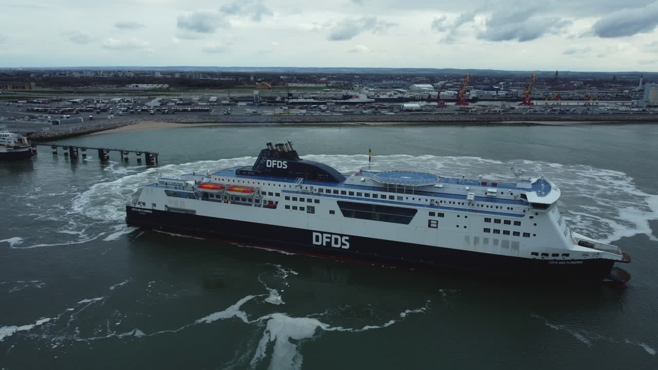 DFDS Ferry in Port