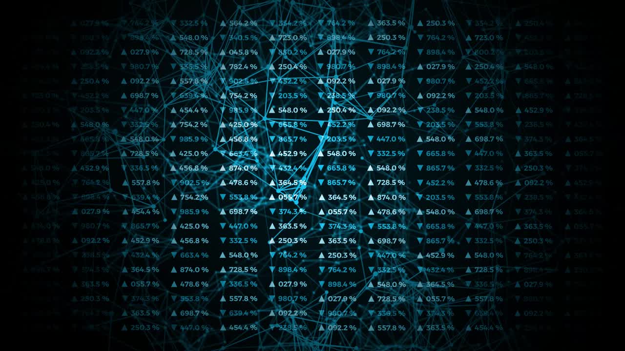 Data and report statistics, animation with graph diagrams.