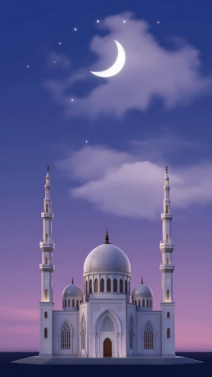 Eid al-Adha Moschea Sfondo islamico 4K