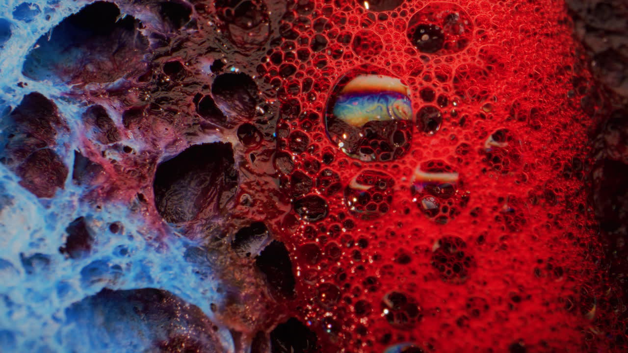 Abstract Paint Texture with Bubbles