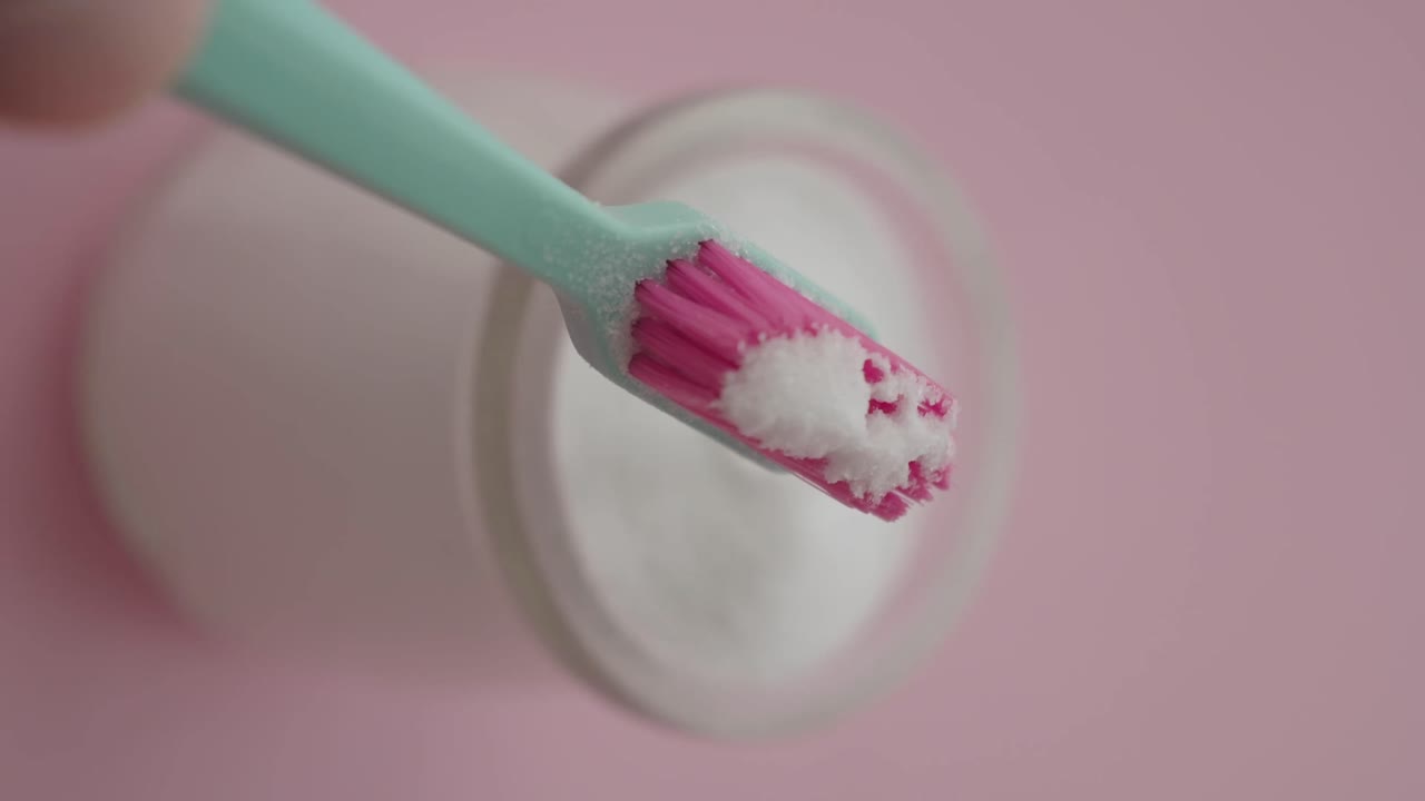 Toothbrush with baking soda