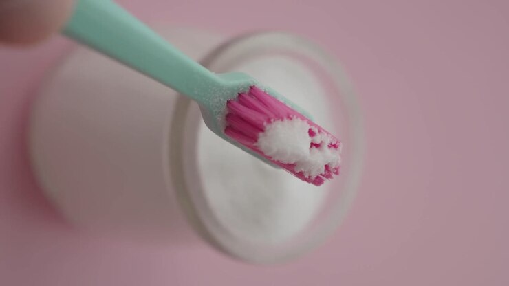 Toothbrush with baking soda