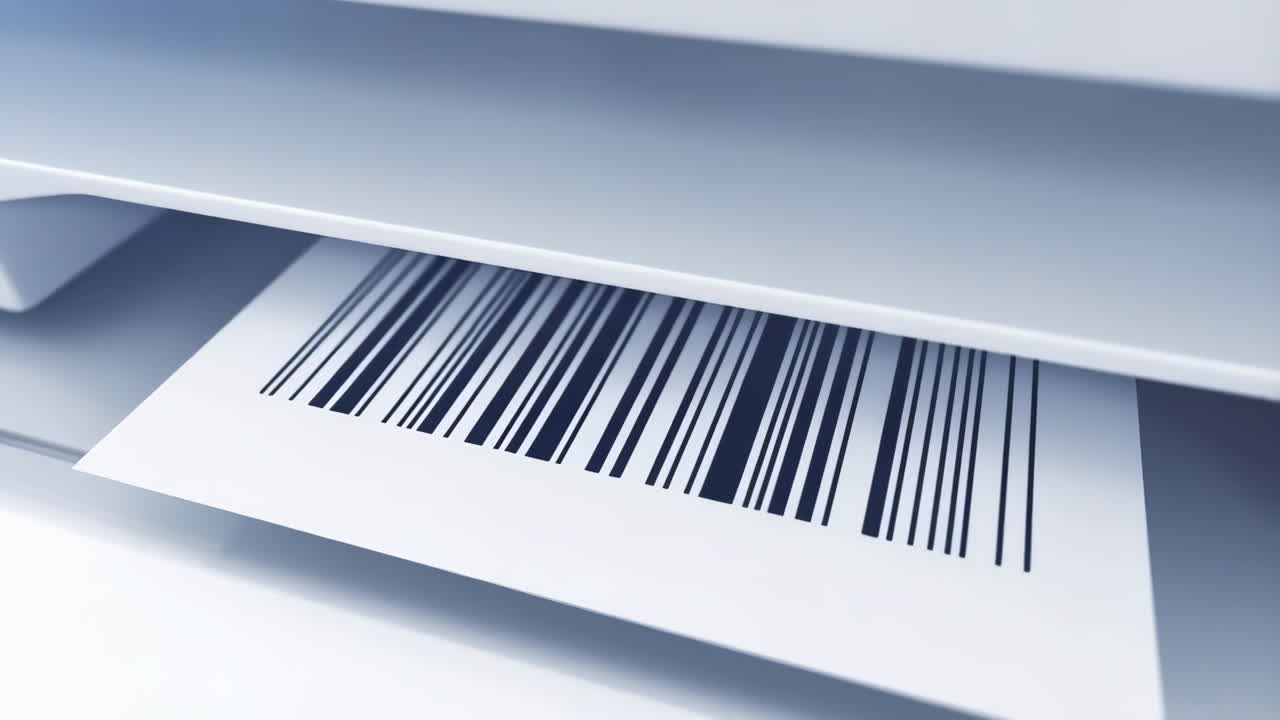 Barcode being printed
