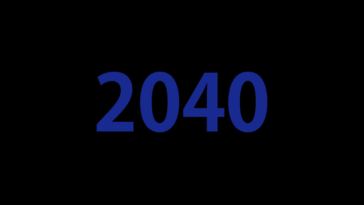 2040 animazione di testo motion graphics
