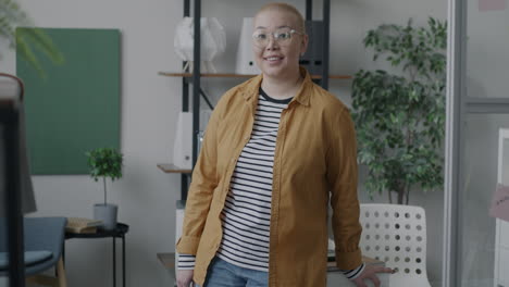 woman in modern office setting