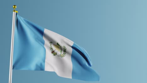 Bandera-Ondeante-De-Guatemala