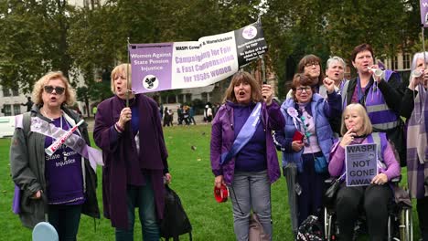 campaign for waspi, london, united kingdom