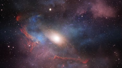 galaxia y nebulosa en el espacio ultraterrestre, fondo de fantasía