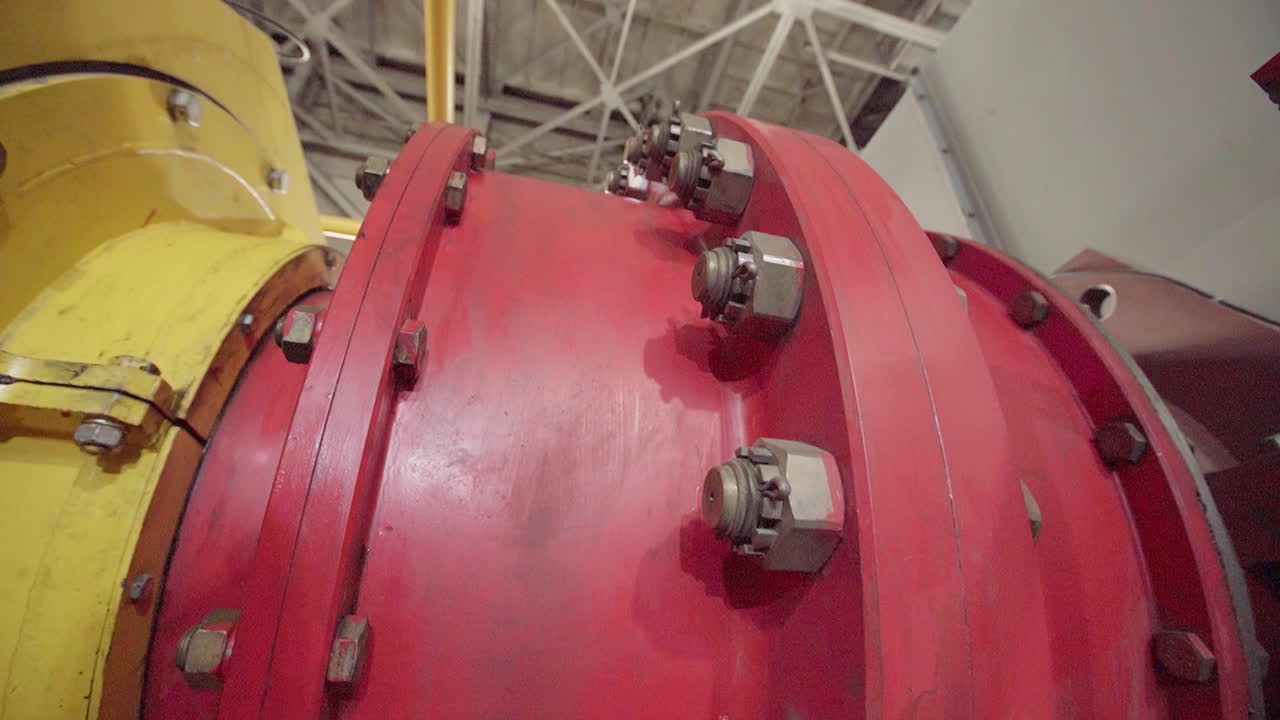 fotografía de cerca de las máquinas industriales