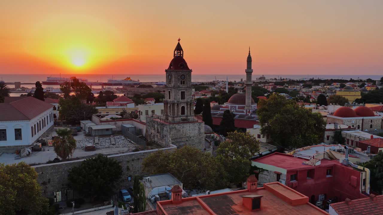 Rhodes, Greece at Sunset