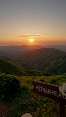 sunrise over the vietnam highlands
