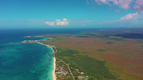 west coast of jamaica from a height of 400 meters. negril.