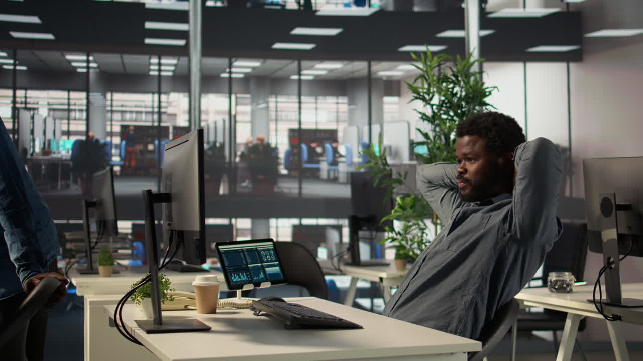 Business People at Work in a Modern Office
