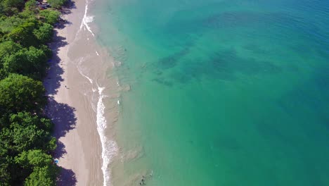 aerial drone conchal beach paradise in costa rica