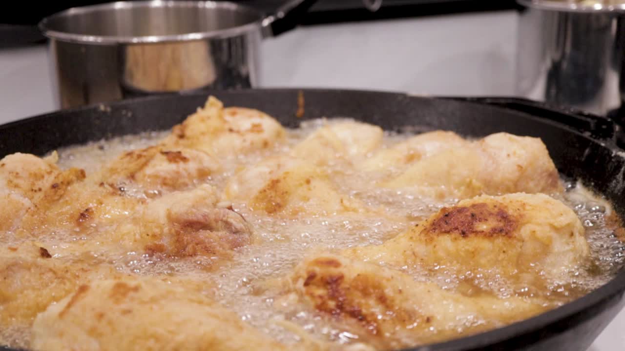 Frying Chicken Drumsticks for Dinner