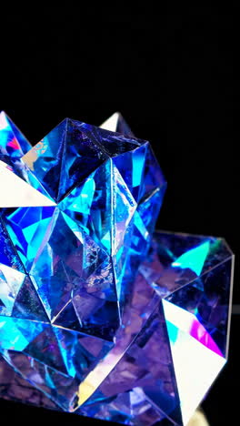 vibrant iridescent crystal forms