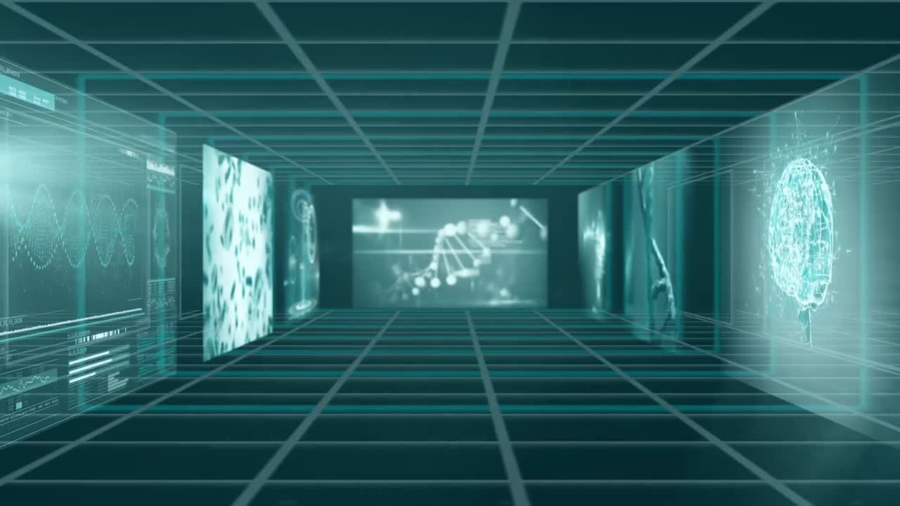 화면을 통해 데이터 처리의 애니메이션