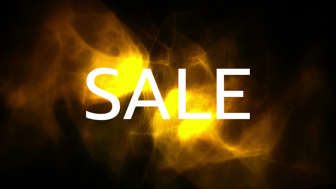 texto de venta y fondo oscuro