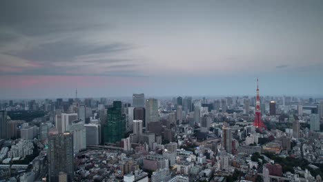 tokyo skyline sunset 0