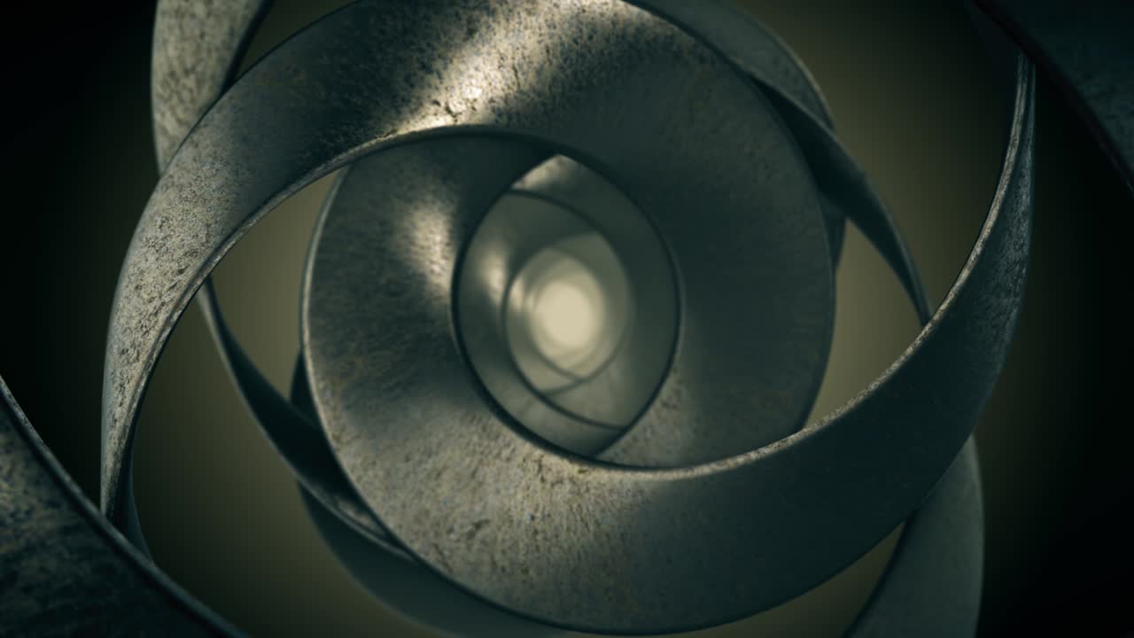 fondo abstracto del túnel hipnótico animado. animación de bucle sin costura digital. renderización en 3d. 4k, ultra hd