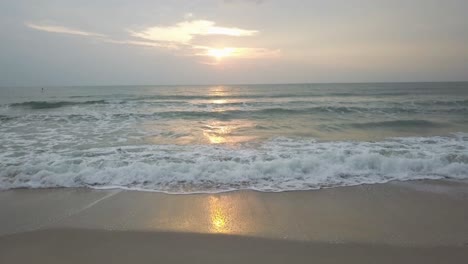 sunrise over the ocean beach