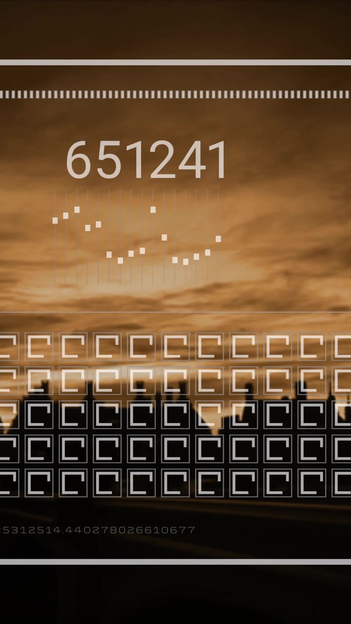 Numbers changing and data processing on a computer screen