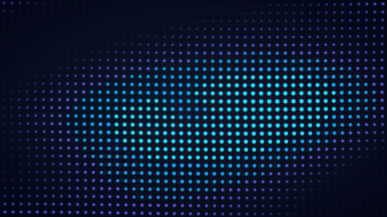 Abstract Motion Background with Pulsing Blue and Purple Dots