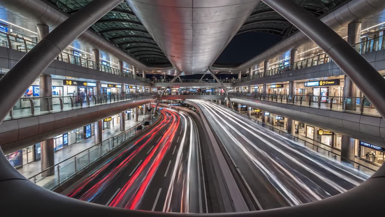 Airport Terminal Long Exposure