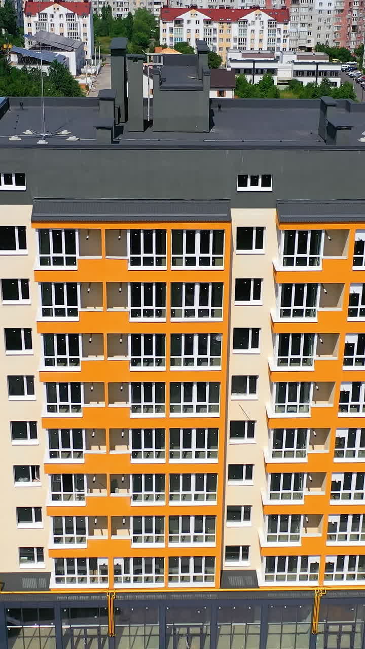 Aerial view of city residential area