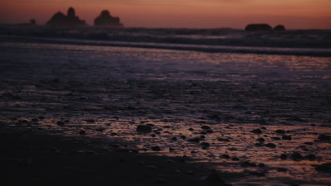 sunset beach scene