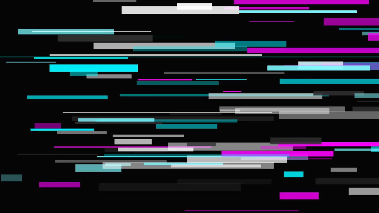 Abstrakter digitaler Glitch-Effekt mit bewegten horizontalen Linien
