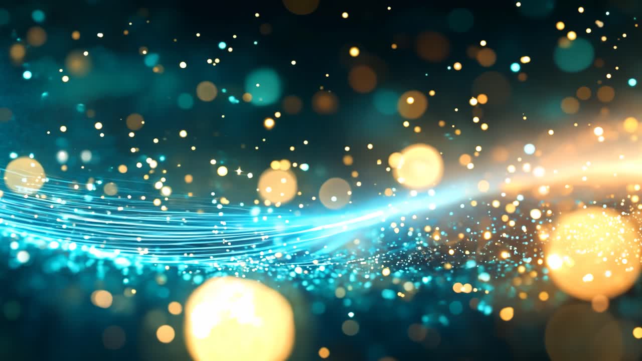 A blue and yellow background with a lot of small dots. The dots are scattered all over the background and are of different sizes. The background is very colorful and lively