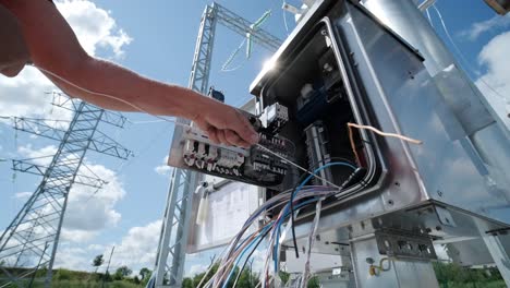 construction of a transformer substation