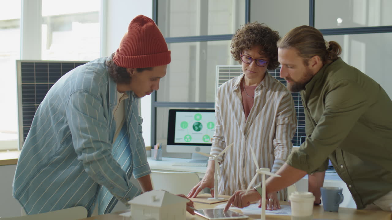 Renewable Energy Developers Discussing Project