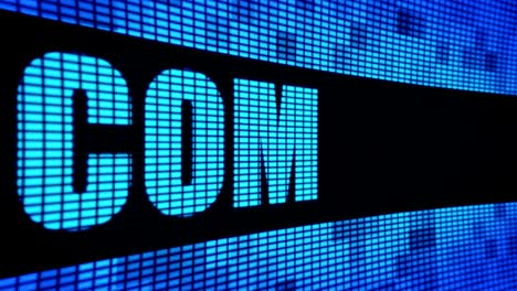 .com side text scrolling led wall pannel display sign board