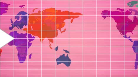 Animation-of-white-arrows-moving-over-world-map