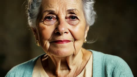 portrait of an elderly woman