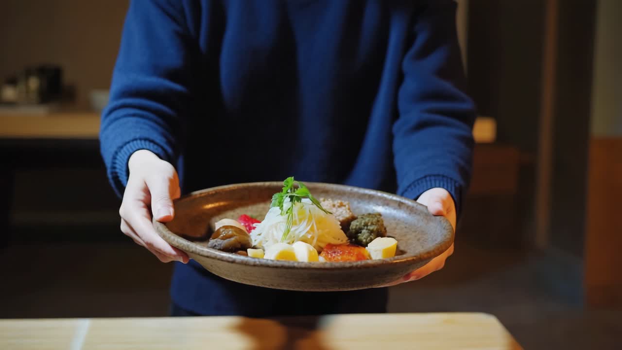 A beautifully presented dish