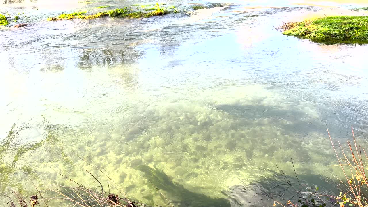 The high water of the Vez river in Arcos de Valdevez is gin clear after the rain.