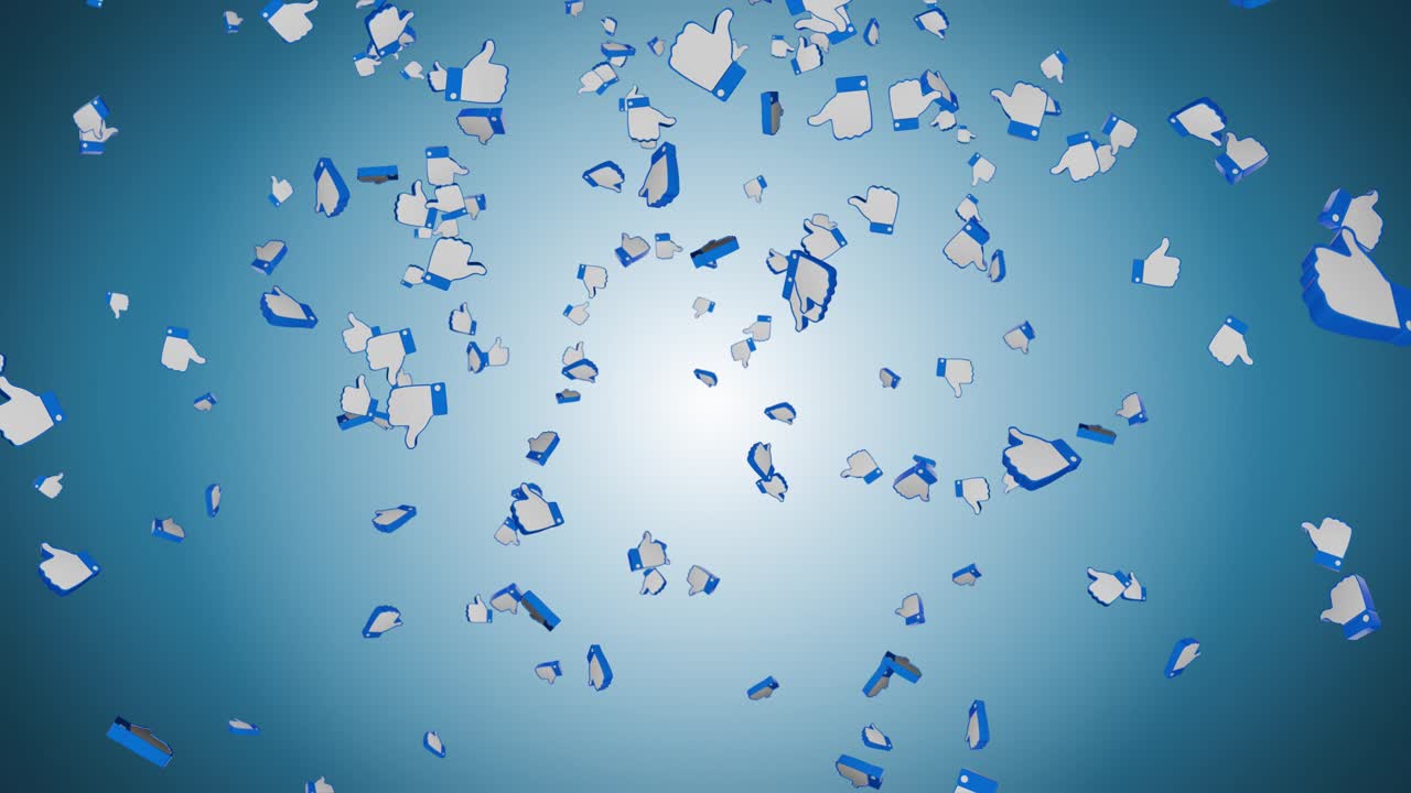 Like emoji social network rendering with channel shows like gesture thumb up appears out approval